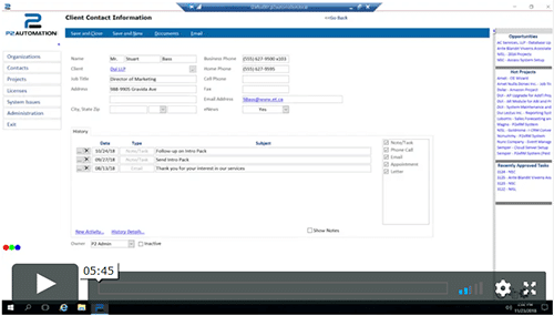 Managing Contacts with P2xRM