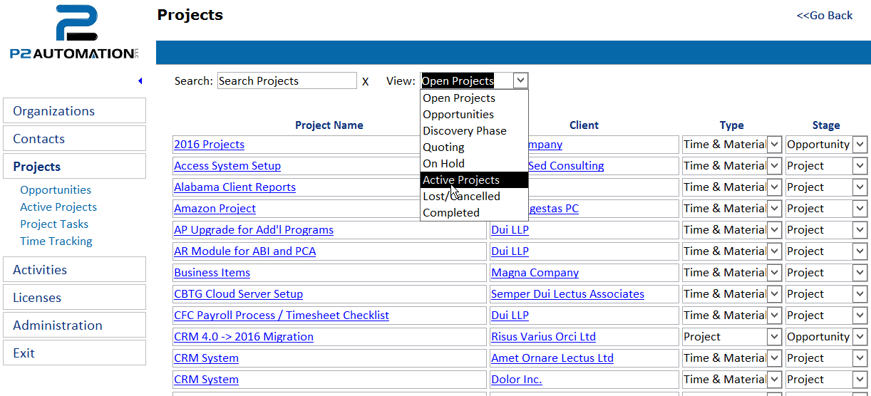 P2 OOTB