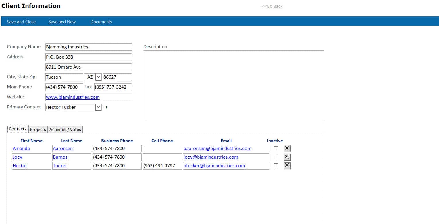 Organization Information