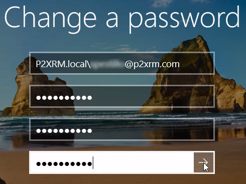 Enter Password Info