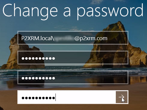 Enter Password Info