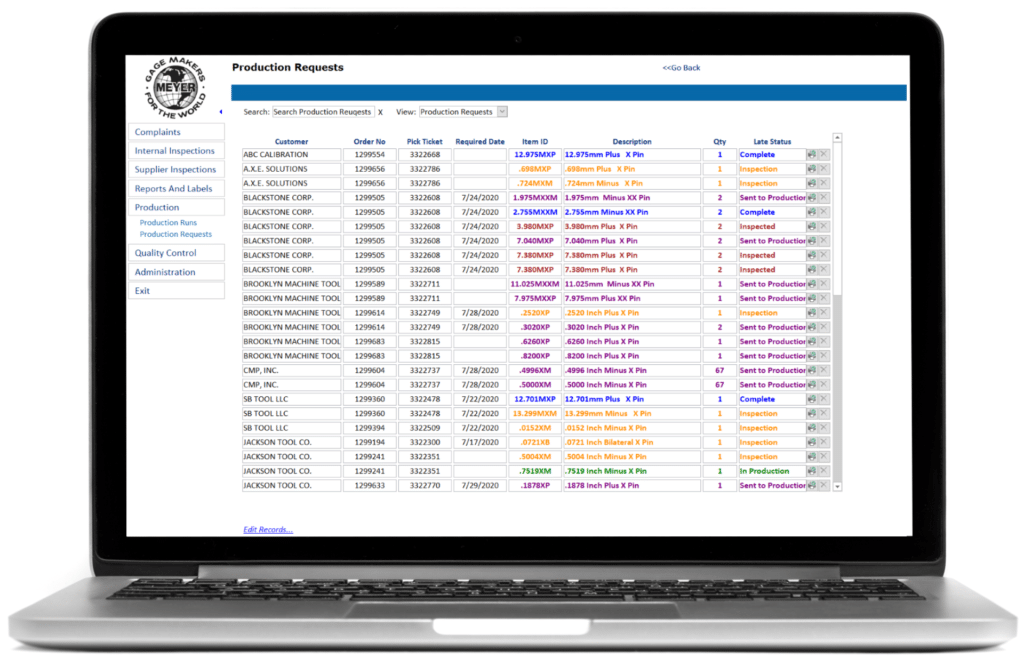 Production Management System