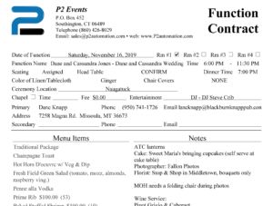 Automatically Generate Contracts and Invoices Function Contract