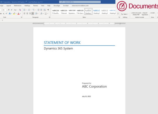 Statement of Work